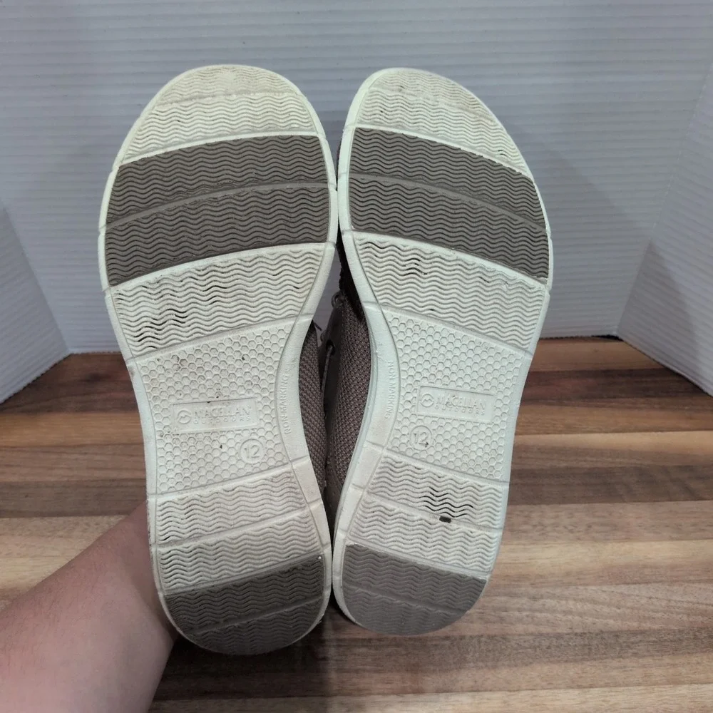 Magellan Outdoors Mahi II Boat‎ Shoes Men's 12 Light Brown Canvas Slip On Loafer